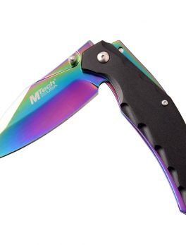 MTech Assisted 3.75 in Blade Black Anodized Aluminum Handle