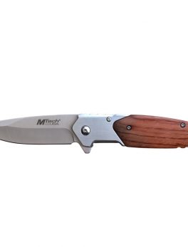 MTech Assisted 3.5 in Blade Wood Handle Tinite Bolster