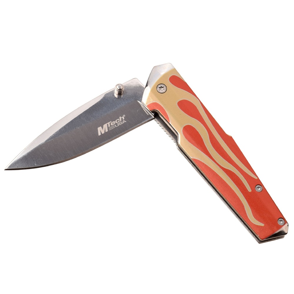 MTech Assisted 3.1 in Blade Printed Stainless Steel Handle