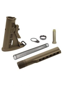 Leapers UTG PRO 6-Position Mil-spec Stock Assembly-FDE