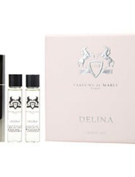 Parfums De Marly Delina Eau De Parfum Refill 3 X .34 Oz Mini and Travel Spray Case For Women