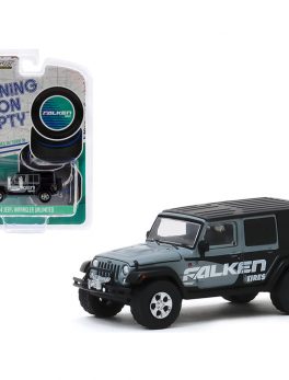 2014 Jeep Wrangler Unlimited Gray and Black Falken Tires Running on Empty Series 10 1/64 Diecast Model Car by Greenlight 41100E