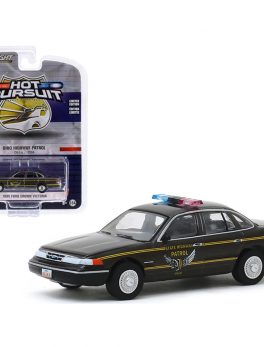 1995 Ford Crown Victoria Police Interceptor Brown Metallic Ohio Highway Patrol (U.S.A.) Hot Pursuit Series 34 1/64 Diecast Model Car by Greenlight 42910E
