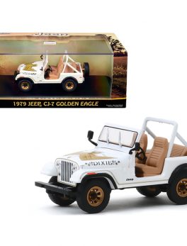 1979 Jeep CJ-7 Golden Eagle Dixie White 1/43 Diecast Model Car by Greenlight 86572