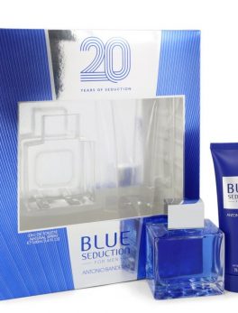 Blue Seduction By Antonio Banderas Gift Set -- 3.4 Oz Eau De Toilette Spray + 2.5 Oz After Shave Balm For Men