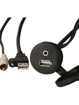 FUSION MS-CBUUSB3.5 Panel Mount USB & 3.5mm Headphone Jack
