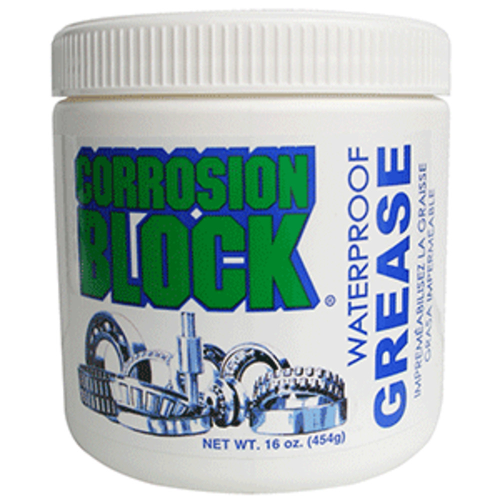 Corrosion Block High Performance Waterproof Grease - 16oz Tub - Non-Hazmat, Non-Flammable and amp; Non-Toxic *Case of 6*