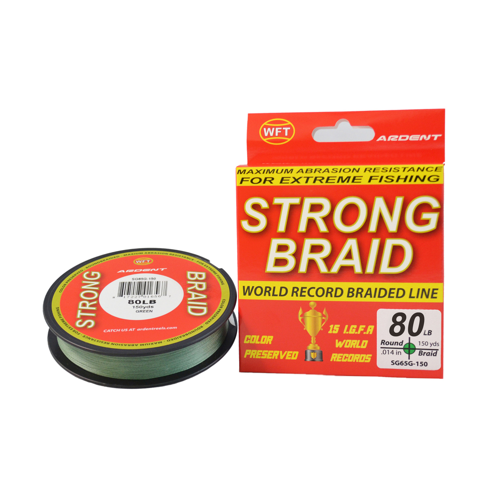 Ardent Strong Braid Fishing Line - Green 80 150 yd