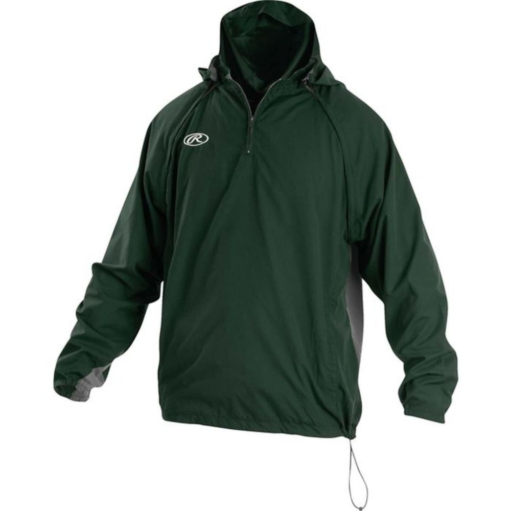 Rawlings Adult Triple Threat Jacket Dark Green Large