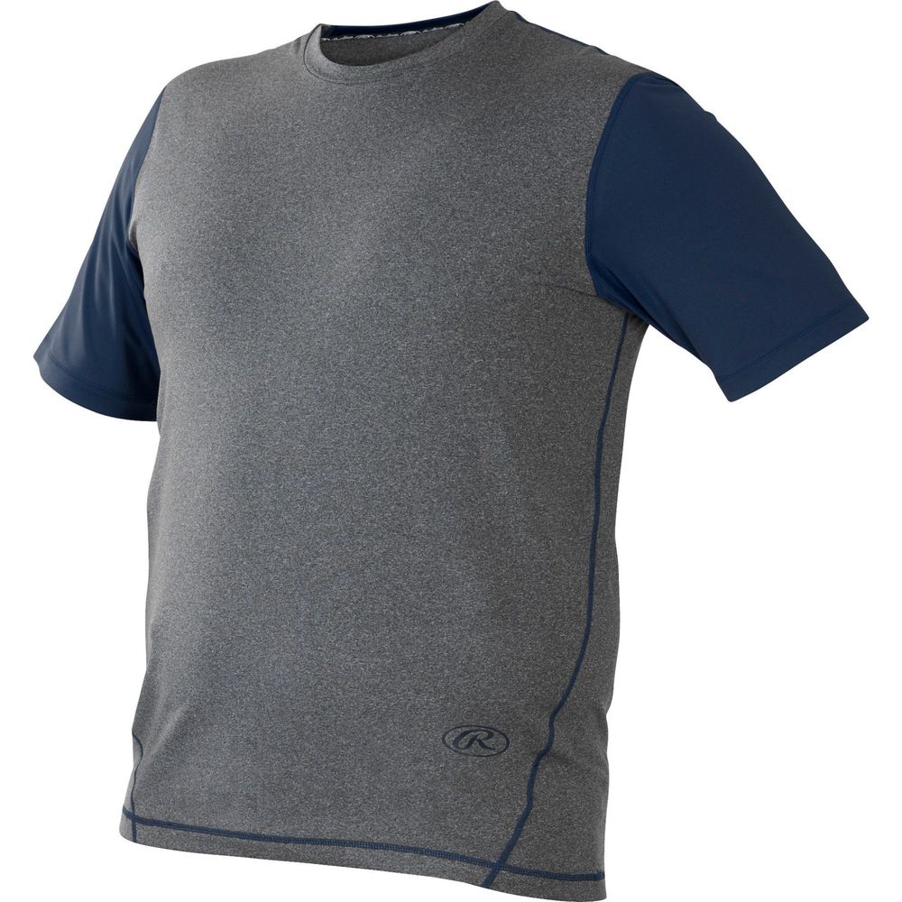Rawlings Youth Hurler Performance S/S Shirt Navy Large