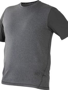 Rawlings Hurler Performance Shrt Slv Shirt Dark Gray Large
