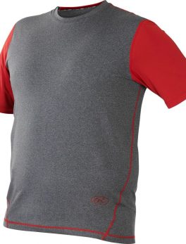 Rawlings Hurler Performance Shrt Slv Shirt Red Large