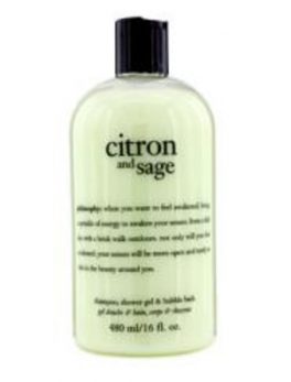 Philosophy Citron and Sage Shampoo, Shower Gel and Bubble Bath --480ml/16oz For Women