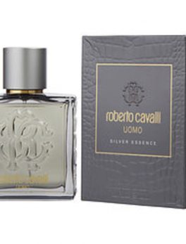 Roberto Cavalli Uomo Silver Essence Edt Spray 3.4 Oz For Men