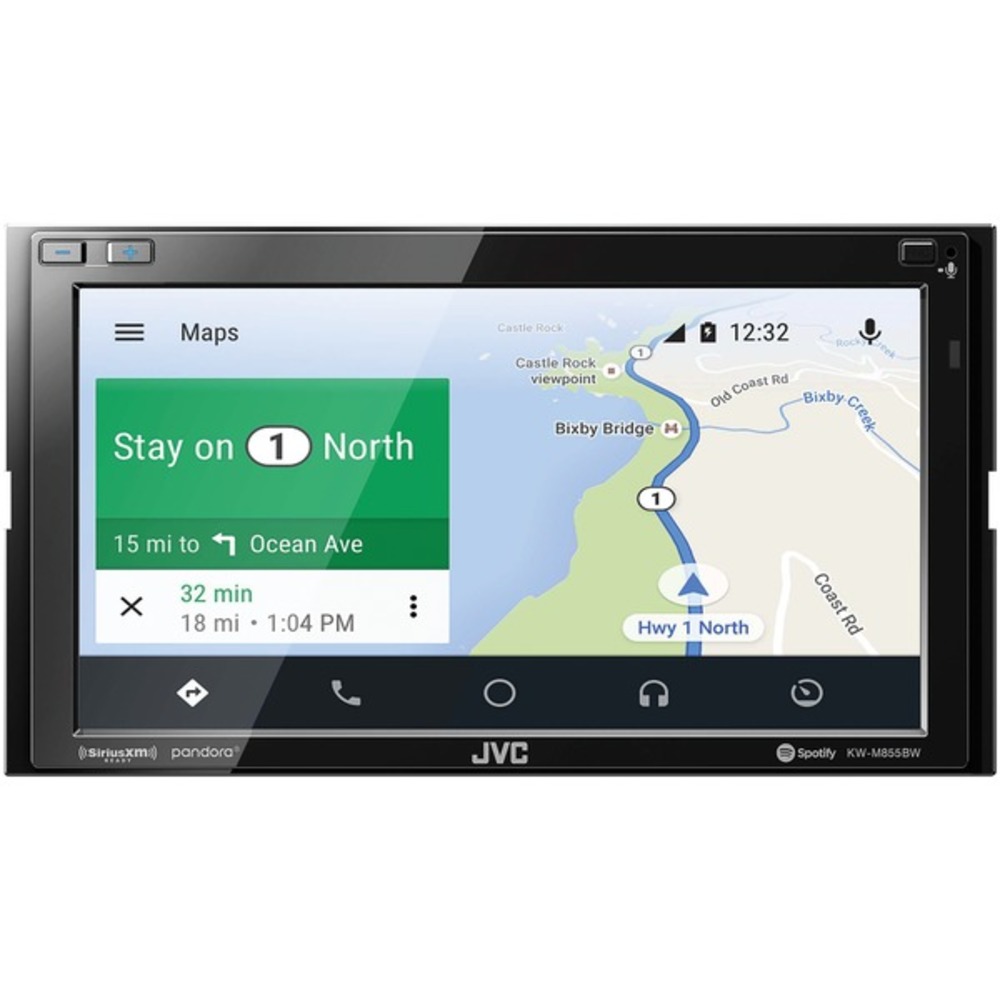 JVC KW-M855BW KW-M855BW 6.8" Double-DIN In-Dash Digital Media Receiver with Bluetooth, Wi-Fi, Apple CarPlay, Android Auto and SiriusXM Ready