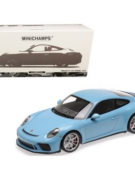 2018 Porsche 911 GT3 Touring Light Blue Limited Edition to 300 pieces Worldwide 1/18 Diecast Model Car by Minichamps 110067420
