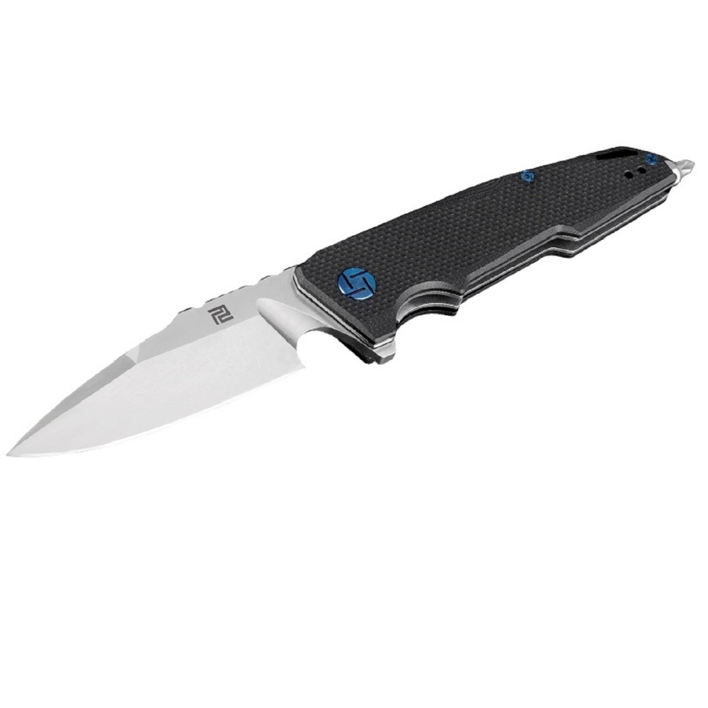 Artisan Predator Folder 3.74 in Black G-10 Handle D2