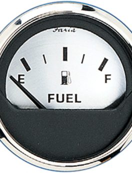 Faria 2" Fuel Level Gauge (E-1/2-F) - Spun Silver