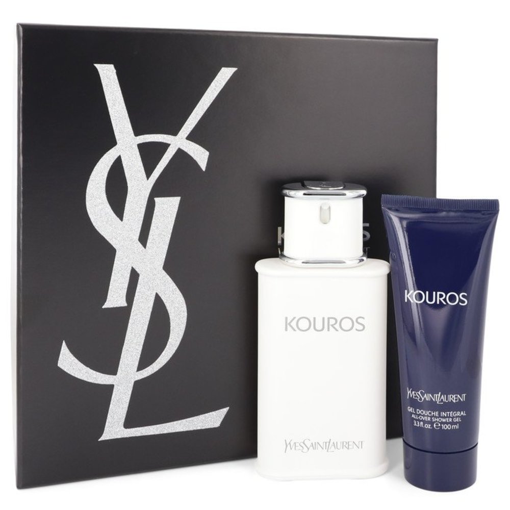 Kouros By Yves Saint Laurent Gift Set -- 3.3 Oz Eau De Toilette Spray + 3.3 Oz Shower Gel For Men