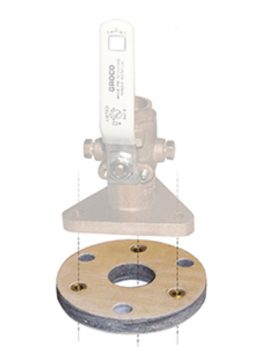 GROCO Backing Block f/1-1/4" and amp; 1-1/2" Seacocks