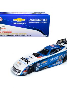 2019 Peak Chevrolet Camaro NHRA Funny Car John Force U.S. Nationals Limited Edition John Force Racing 1/24 Diecast Model Car by Autoworld CP7647