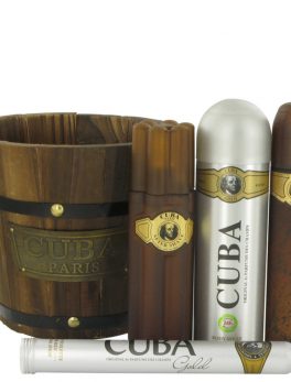 Cuba Gold By Fragluxe Gift Set -- 3.4 Oz Eau De Toilette Spray + 1.17 Oz Eau De Toilette Spray + 6.7 Oz Body Spray + 3.3 Oz After Shave For Men