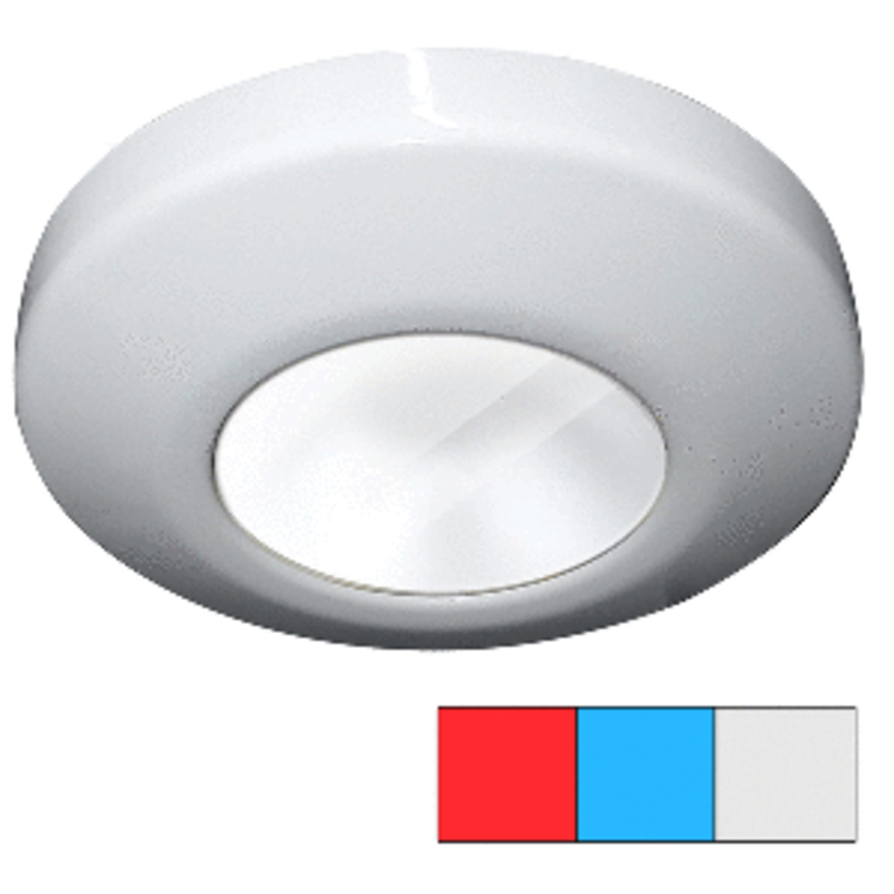 i2Systems Profile P1120 Tri-Light Surface Light - Red, Cool White and amp; Blue - White Finish