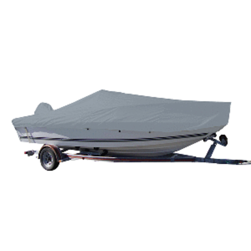 Carver Performance Poly-Guard Styled-to-Fit Boat Cover f/20.5 and #39; V-Hull Center Console Fishing Boat - Grey