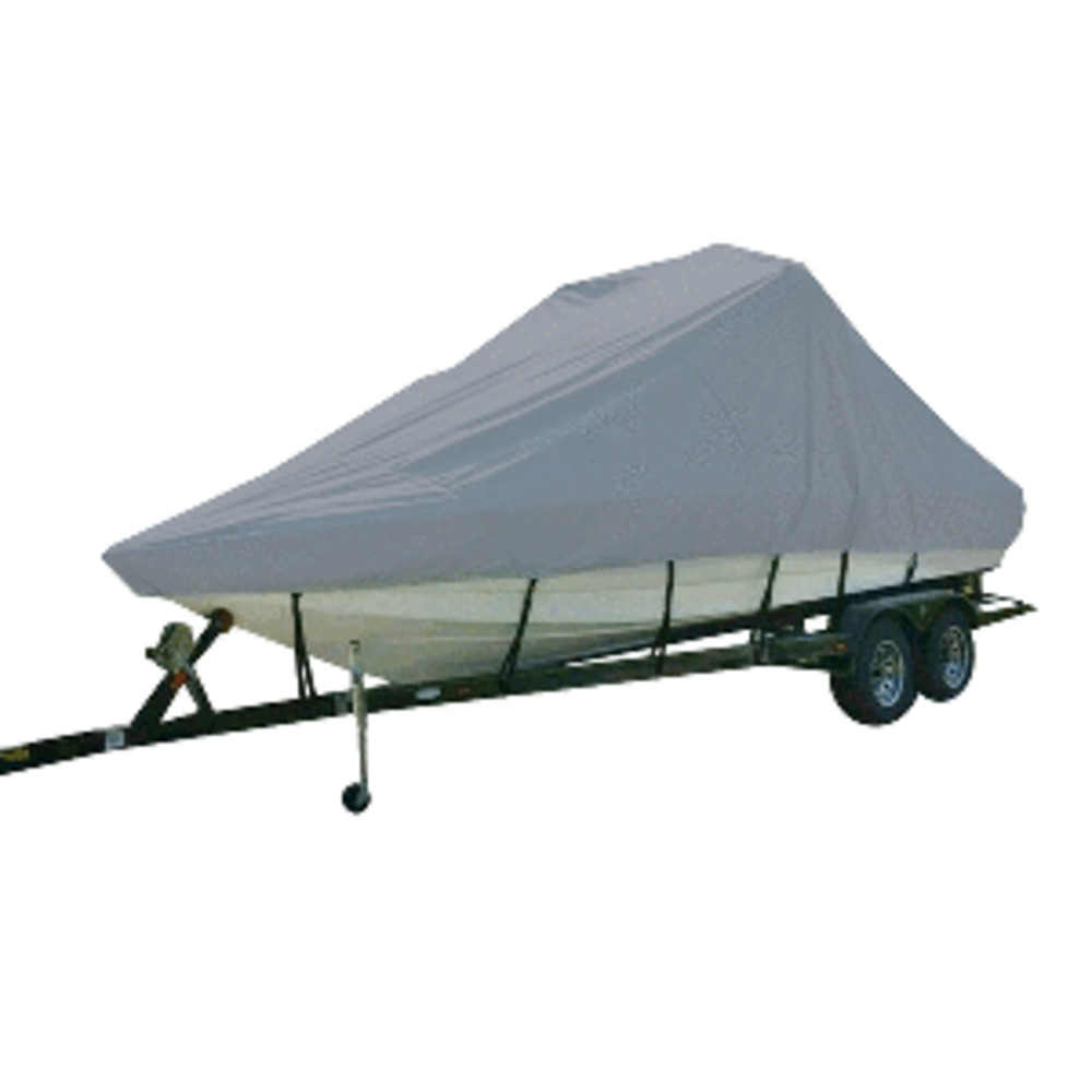 Carver Performance Poly-Guard Specialty Boat Cover f/21.5 and #39; Inboard Tournament Ski Boats w/Tower and amp; Swim Platform - Grey
