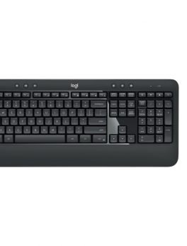 Logitech MK540 Wireless Keyboard Mouse Combo - USB Wireless RF Keyboard - Black - USB Wireless RF Mouse - Optical - 1000 dpi - 3 Button - Scroll Wheel - QWERTY - Black - Media Player, Calculator, On/Off Switch, Battery Hot Key(s) - Symmetrical - AA - Comp