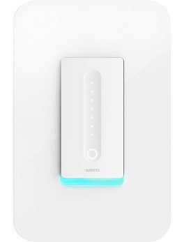 Linksys Wemo Wi-Fi Smart Dimmer - Rocker Dimmer - Light Control, Thermostat - Alexa Supported - 120 V AC - 400 W - White