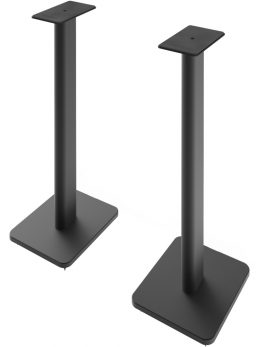 Kanto SP26PL 26 Bookshelf Speaker Floor Stands, Black - 26 Height x 8.9 Width x 10.6 Depth - Floor - Steel - Black