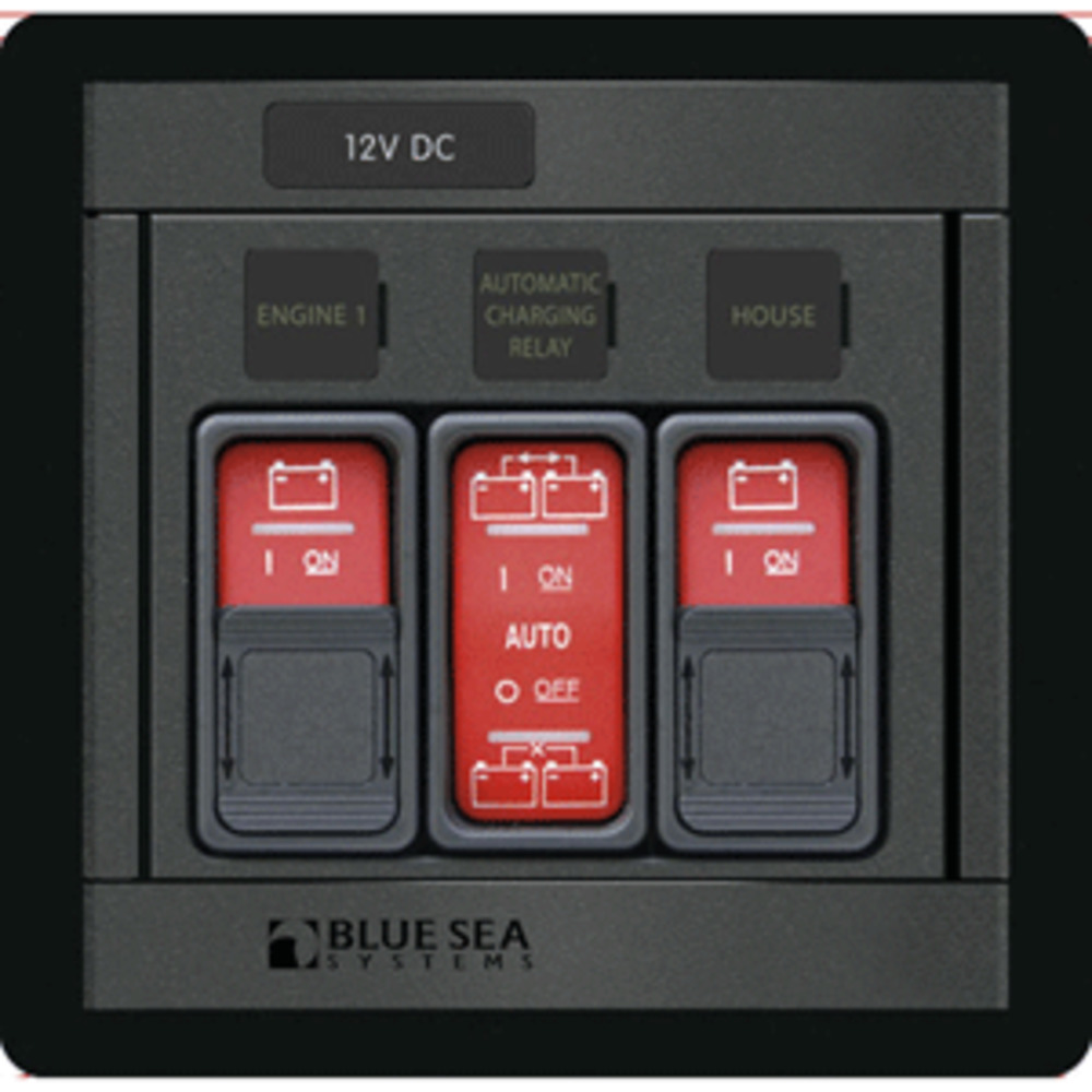 Blue Sea 1147 Remote Control Panel w/(2)2145 and (1)2146 Remote Control Contura Switch