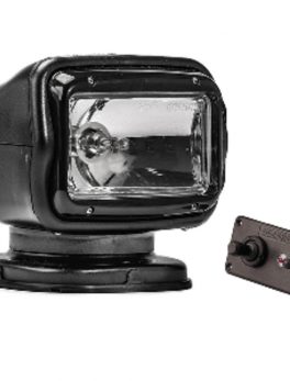 Golight Radioray GT Series Permanent Mount - Black Halogen - Hard Wired Dash Mount Remote
