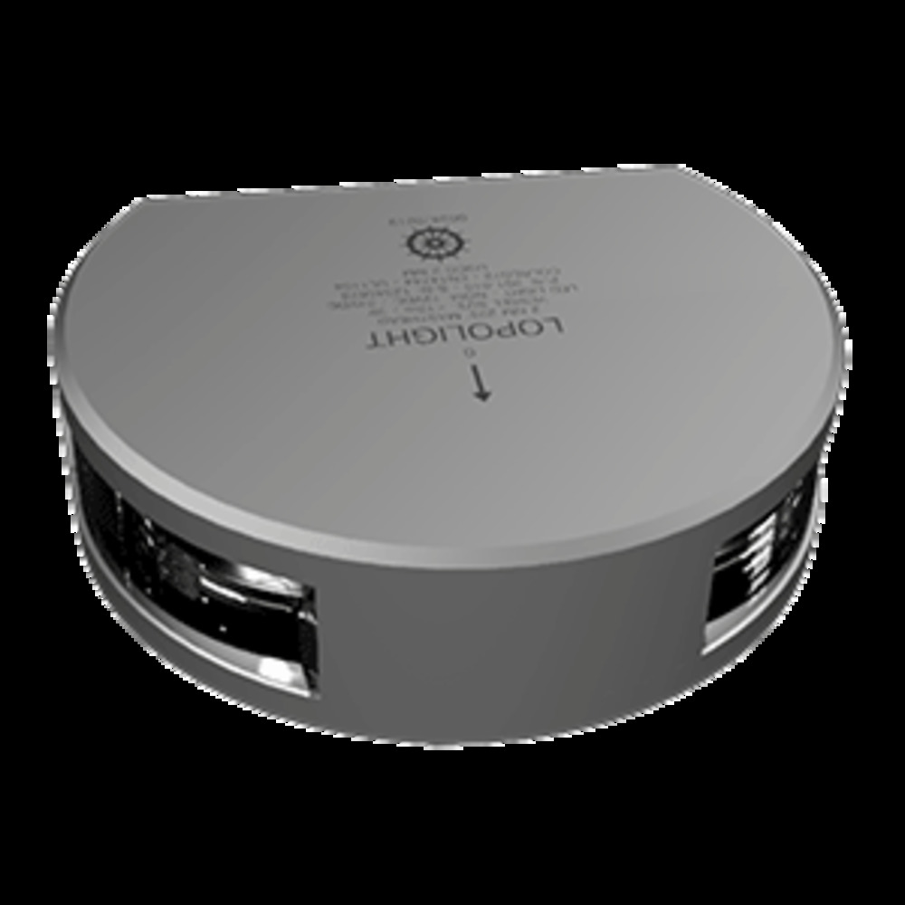 Lopolight 225 and deg; Masthead Light - Single - Silver Housing - Vertical Mount