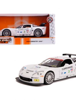2005 Chevrolet Corvette C6-R #3 Olivier Beretta - Oliver Gavin Compuware White Bigtime Muscle 1/24 Diecast Model Car by Jada 31651