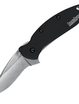 Kershaw Scallion Assisted 2.5 in Stonewash Plain Aluminum