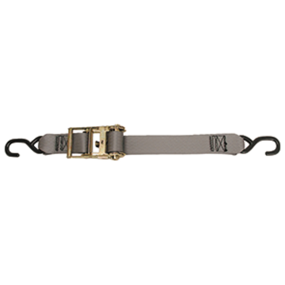 CargoBuckle Multipurpose Ratchet Strap Tie-Down w/S-Hooks - 2" x 15 and #39;