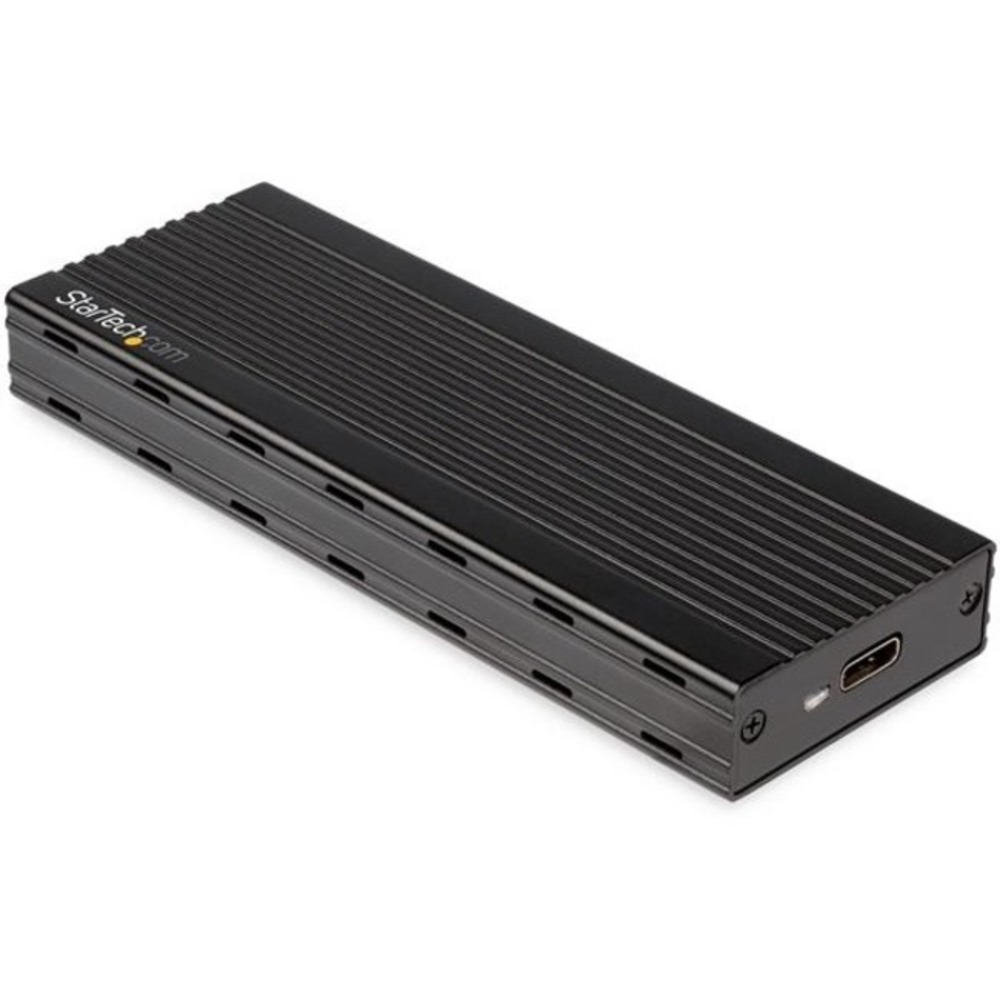 StarTech.com M.2 NVMe SSD Enclosure for PCIe SSDs - USB 3.1 Gen 2 Type-C - External NVMe Enclosure - Thunderbolt 3 Compatible - USB-C Cable Included - Turn your M.2 NVMe drive into an ultra-fast, ultra-portable storage solution for your USB-C or Thunderbo