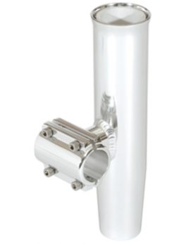Lee's Clamp-On Rod Holder - Silver Aluminum - Horizontal Mount - Fits 1.050" O.D. Pipe