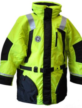 First Watch Hi-Vis Flotation Coat - Hi-Vis Yellow/Black - Large