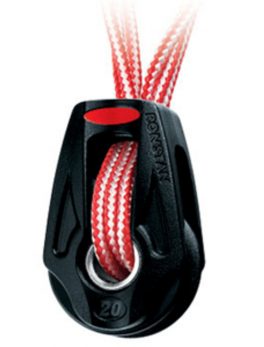 Ronstan Series 20 Ball Bearing Orbit Block - Single - Dyneema Lashing - Becket Option