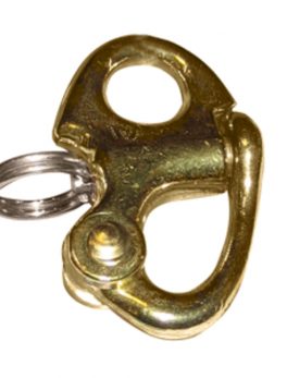 Ronstan Brass Snap Shackle - Fixed Bail - 41.5mm (1-5/8") Length