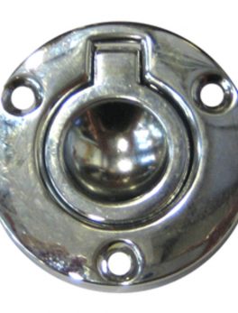 Perko Round Flush Ring Pull - 2" - Chrome Plated Zinc