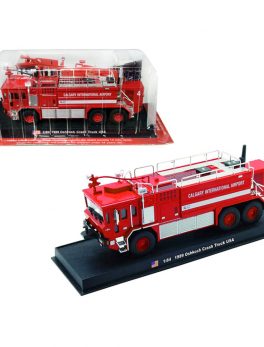 1989 Oshkosh Crash Fire Engine Calgary International Airport Alberta (Canada) 1/64 Diecast Model by Amercom ACGB03