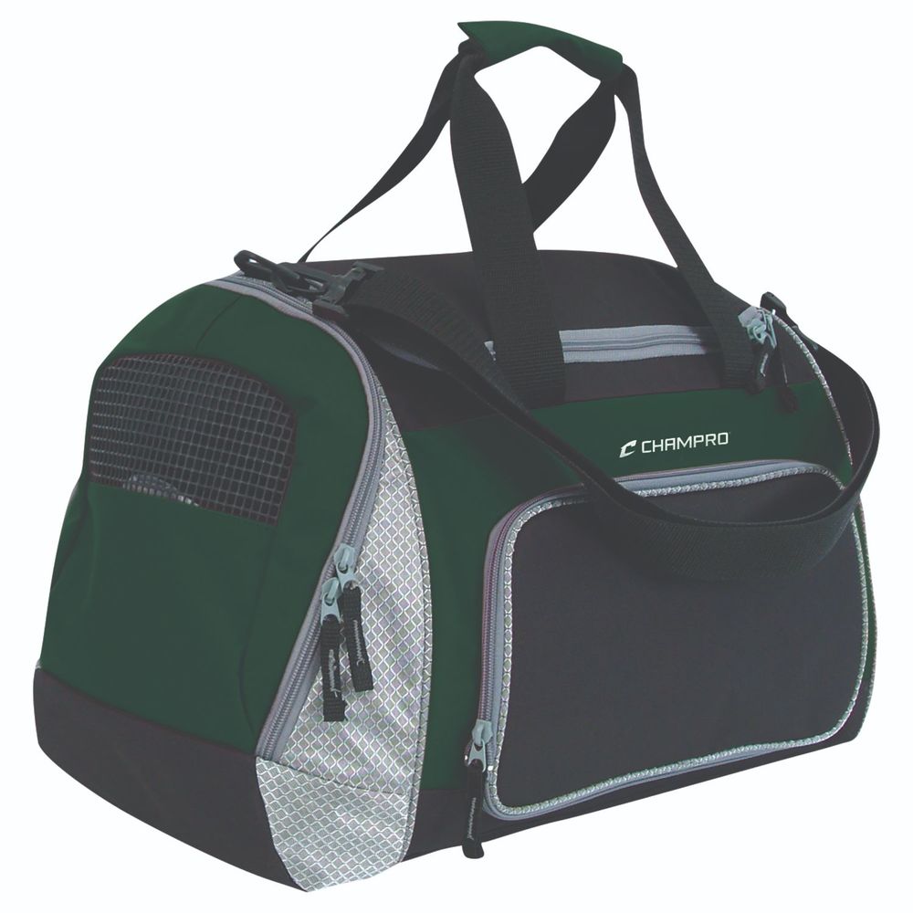 Champro Pro Plus Gear Bag 24 in x 14 in x 12 in Blk For Grn