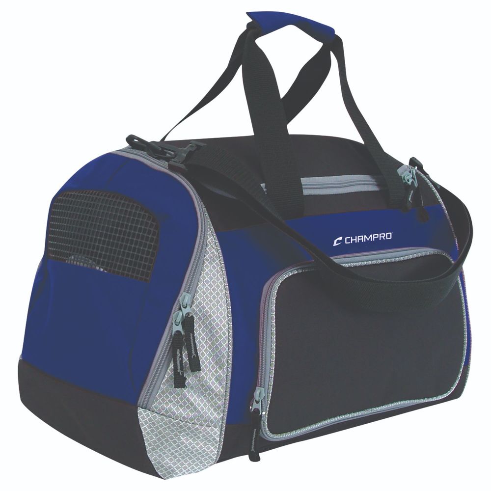 Champro Pro Plus Gear Bag 24 in x 14 in x 12 in Black Royal
