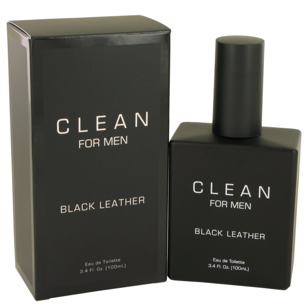 Clean Black Leather By Clean Eau De Toilette Spray 3.4 Oz For Men