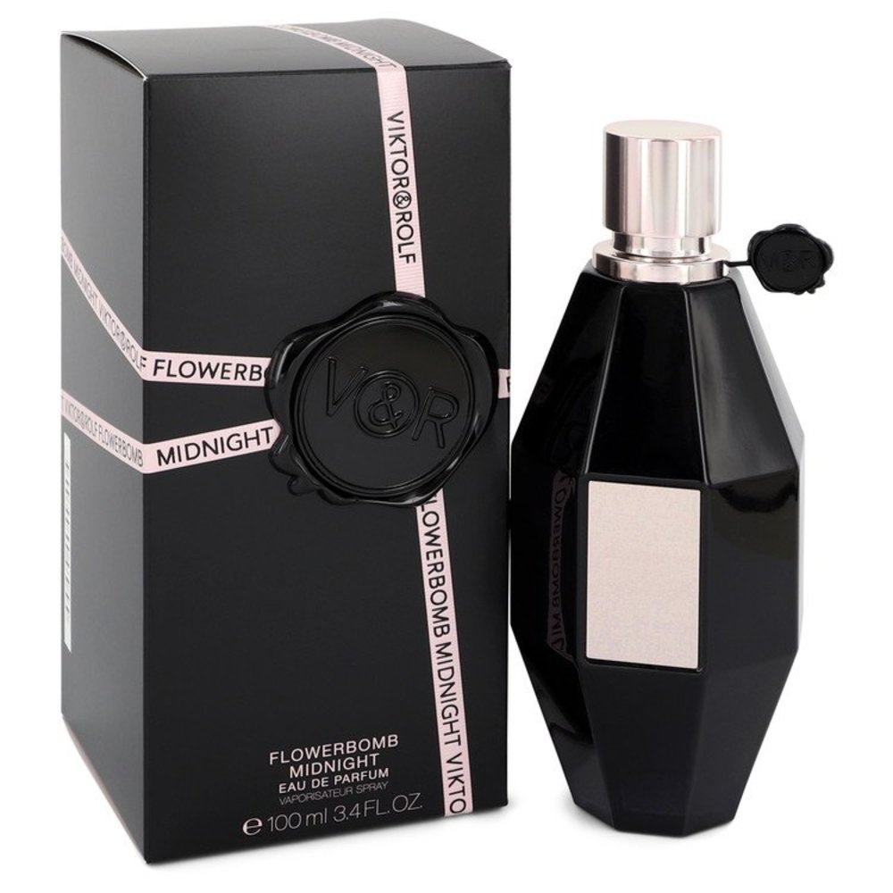 Flowerbomb Midnight By Viktor and Rolf Eau De Parfum Spray 3.4 Oz For Women