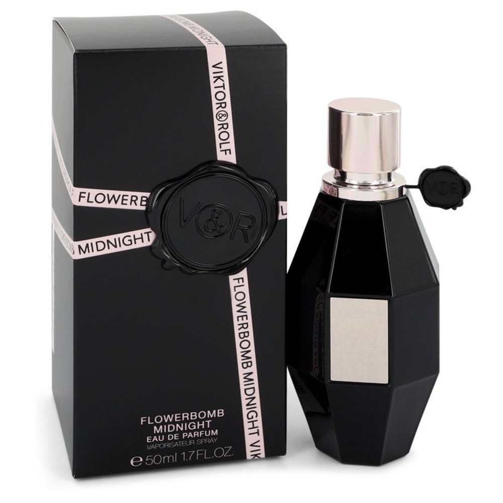 Flowerbomb Midnight By Viktor and Rolf Eau De Parfum Spray 1.7 Oz For Women